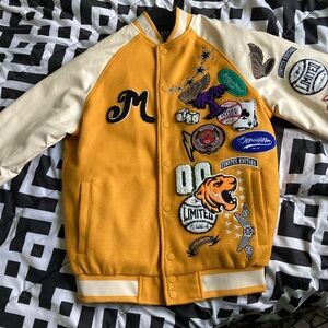Yellow Gold Varsity Jacket